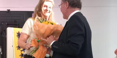 Een bloemmetjes als waardering